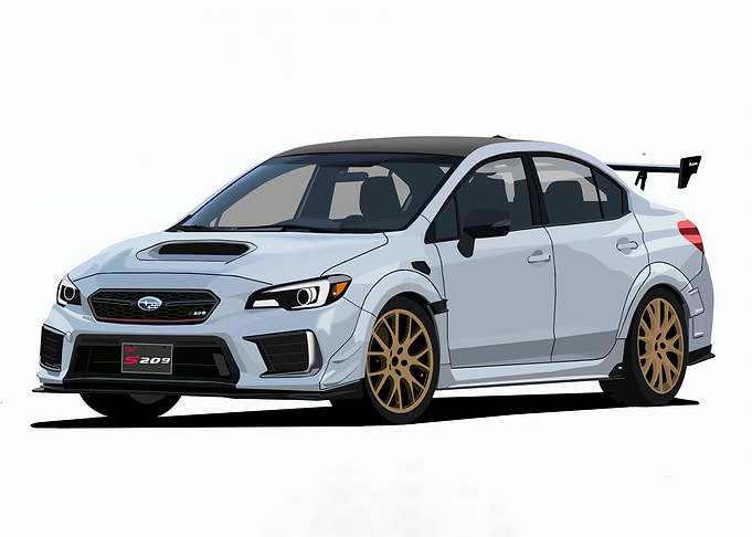 WRX STI S209 Illustration