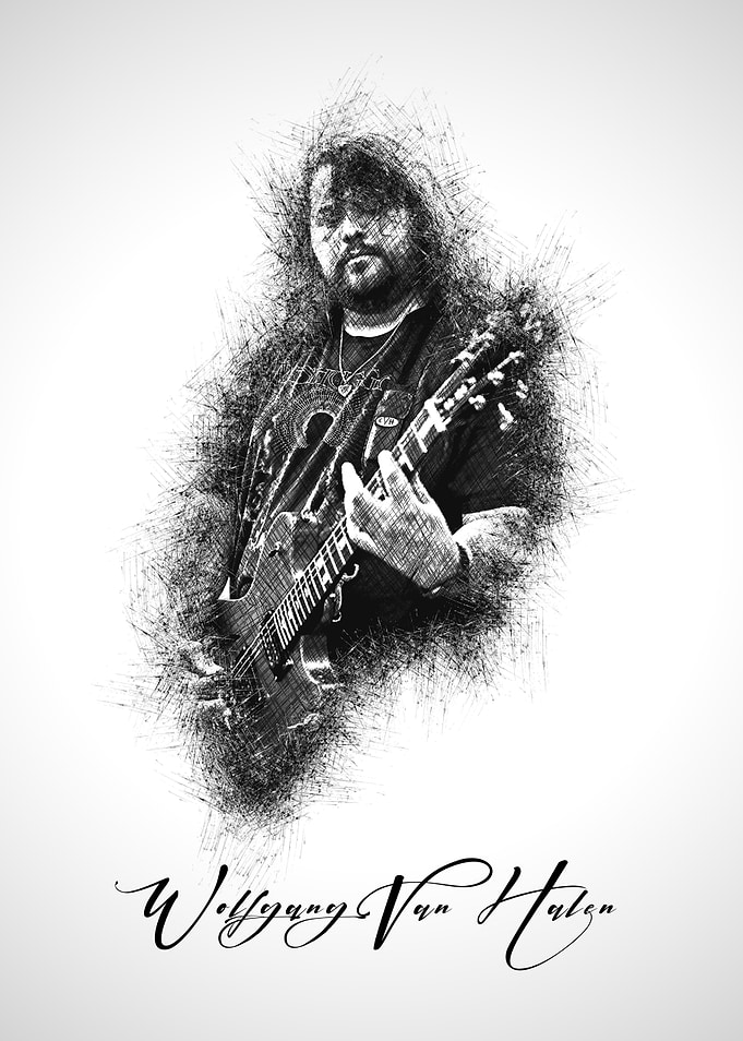 Wolfgang Van Halen Sketch Art