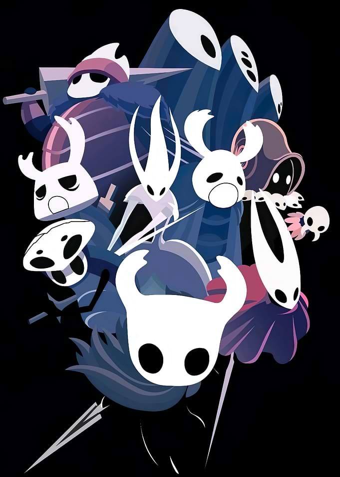 Hollow Knight Characters Illustration