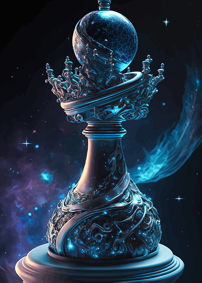 Ornate Space Orb Sculpture