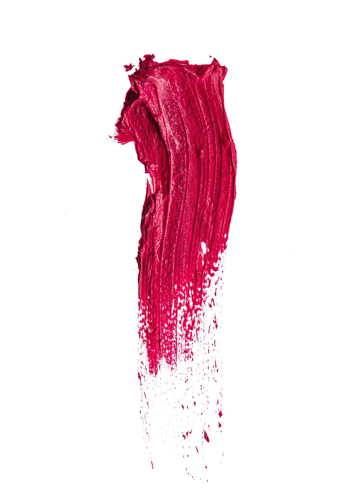 Red Paint Swatch on White