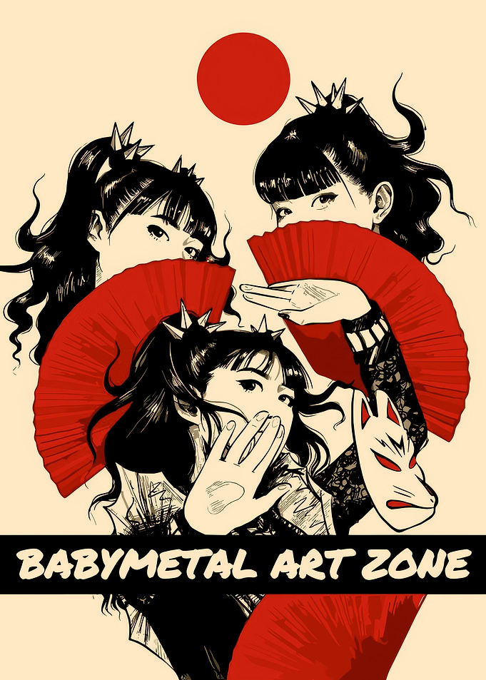 Babymetal Art Zone Illustration