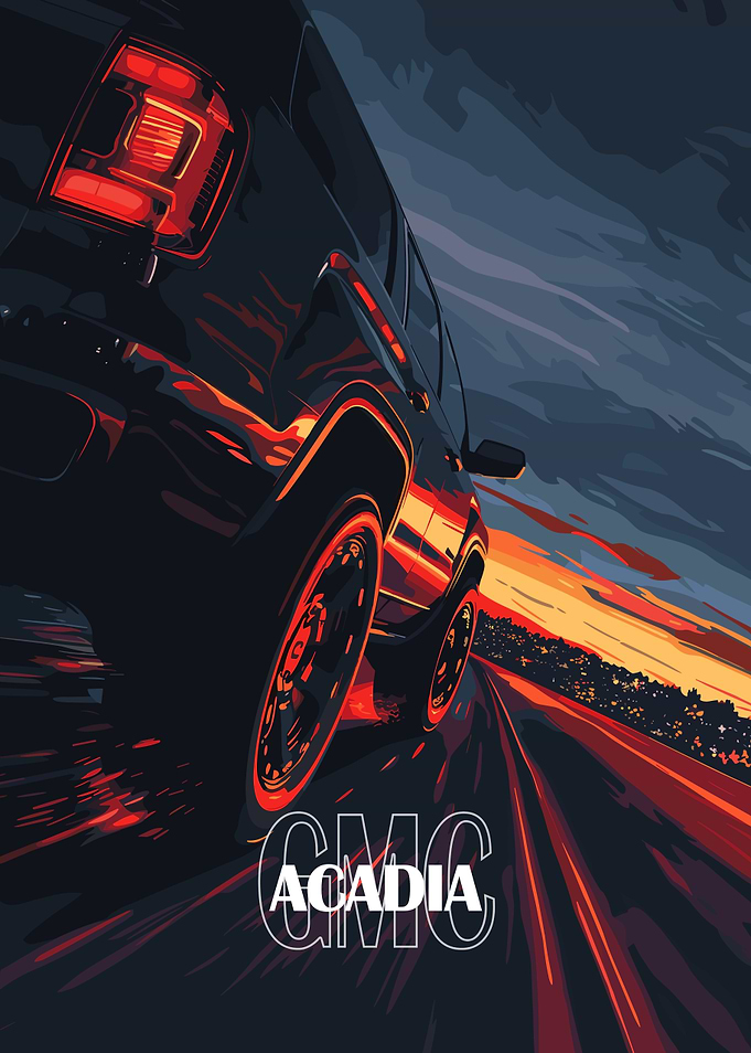 GMC Acadia Car Poster