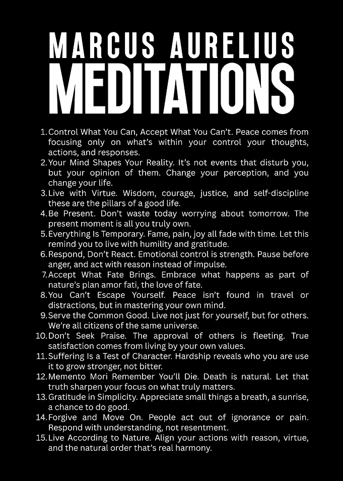 Marcus Aurelius Meditations - Stoic Philosophy