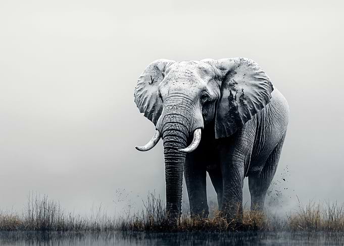 Elephant in Monochrome