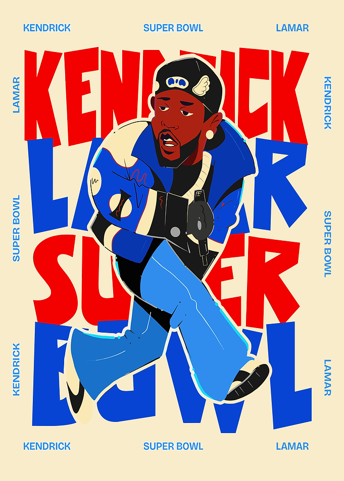 Kendrick Lamar Super Bowl Halftime Show Art