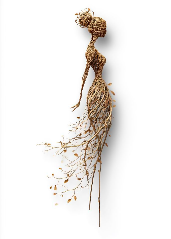 Elegant Tree Woman Sculpture