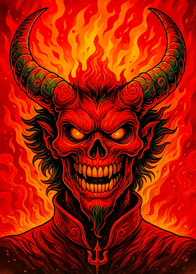 Fiery Devil Portrait