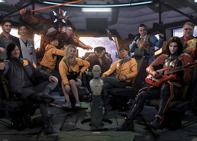 Death Stranding Cast Group Photo