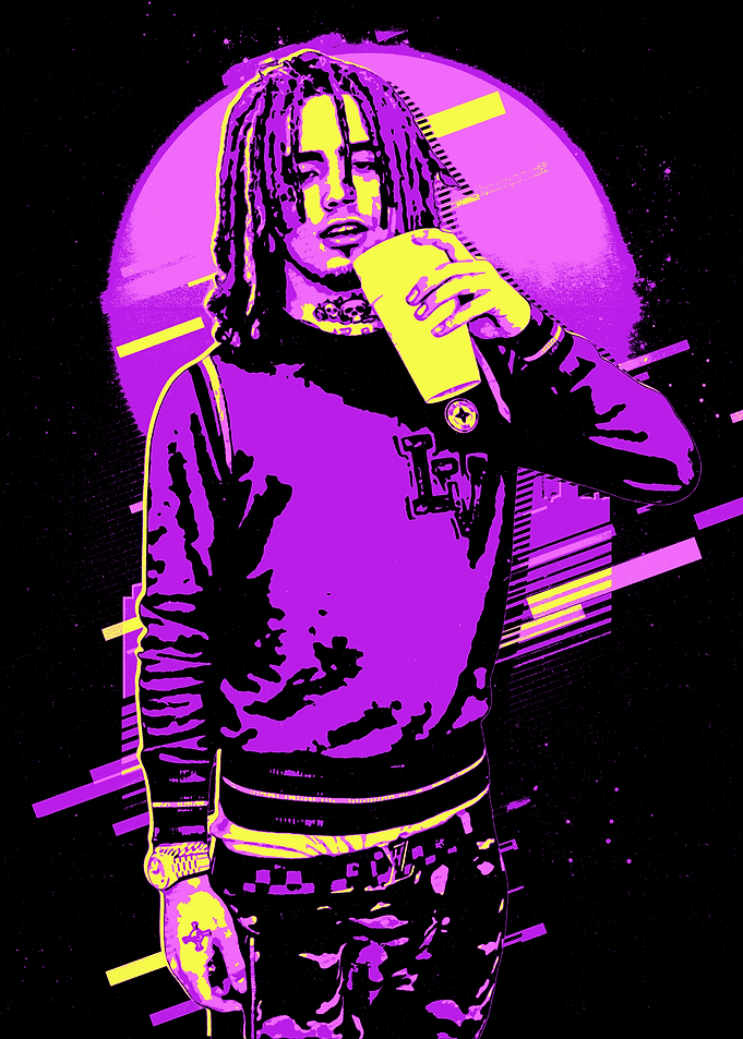 Lil Pump Pop Art Portrait
