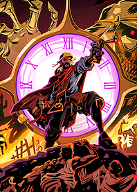 Time Traveler with Gun and Clock