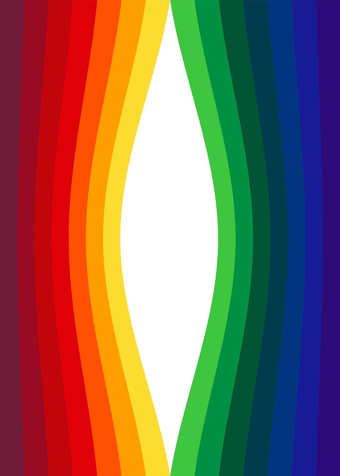 Abstract Rainbow Color Wave