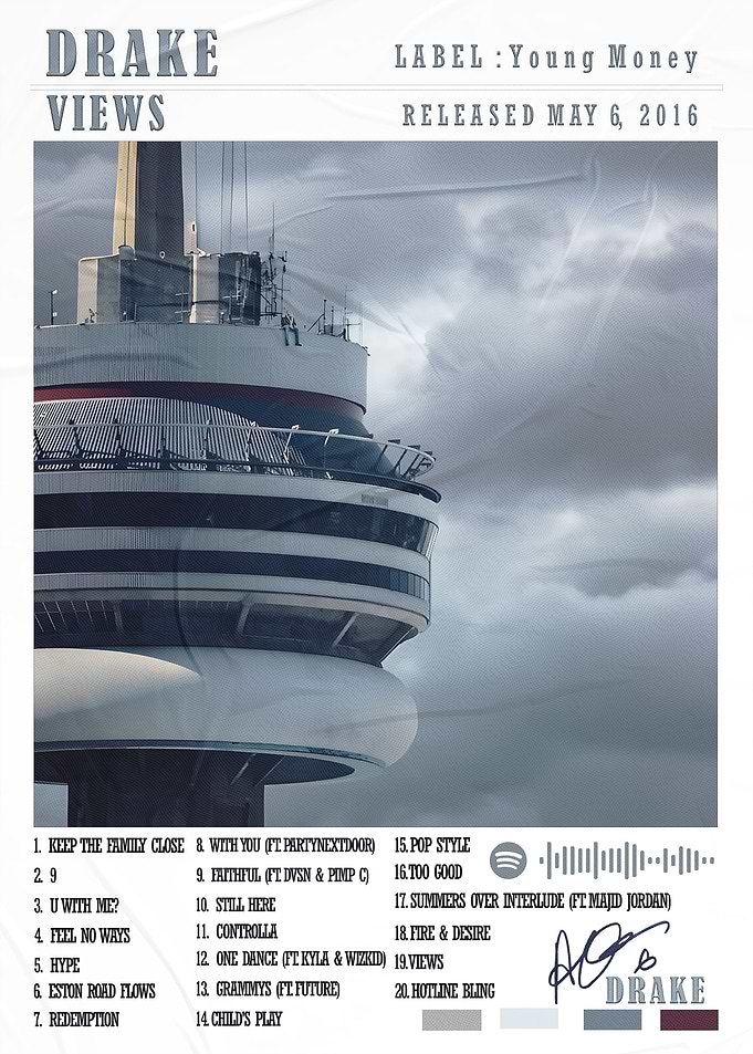 Drake Views Album Cover