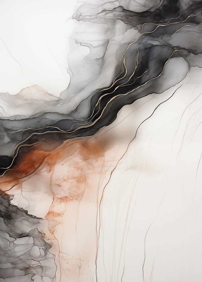 Abstract Ink Texture Art