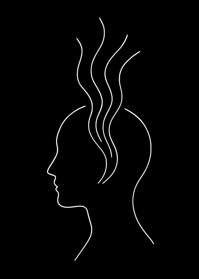 Mindflow — Minimal Line Art Silhouette