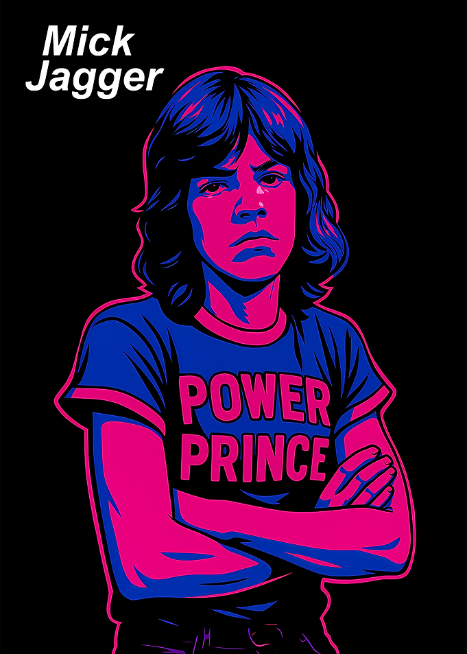 Mick Jagger Power Prince Portrait