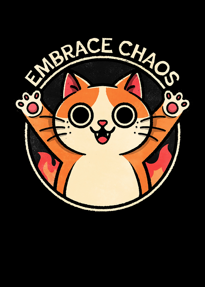 Embrace Chaos Cat