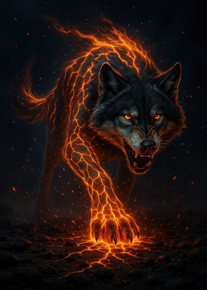 Fiery Wolf