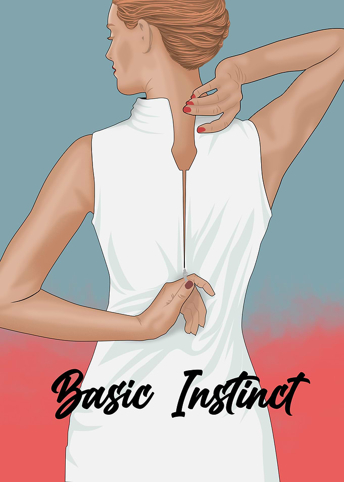 Basic Instinct Movie Poster Illustration