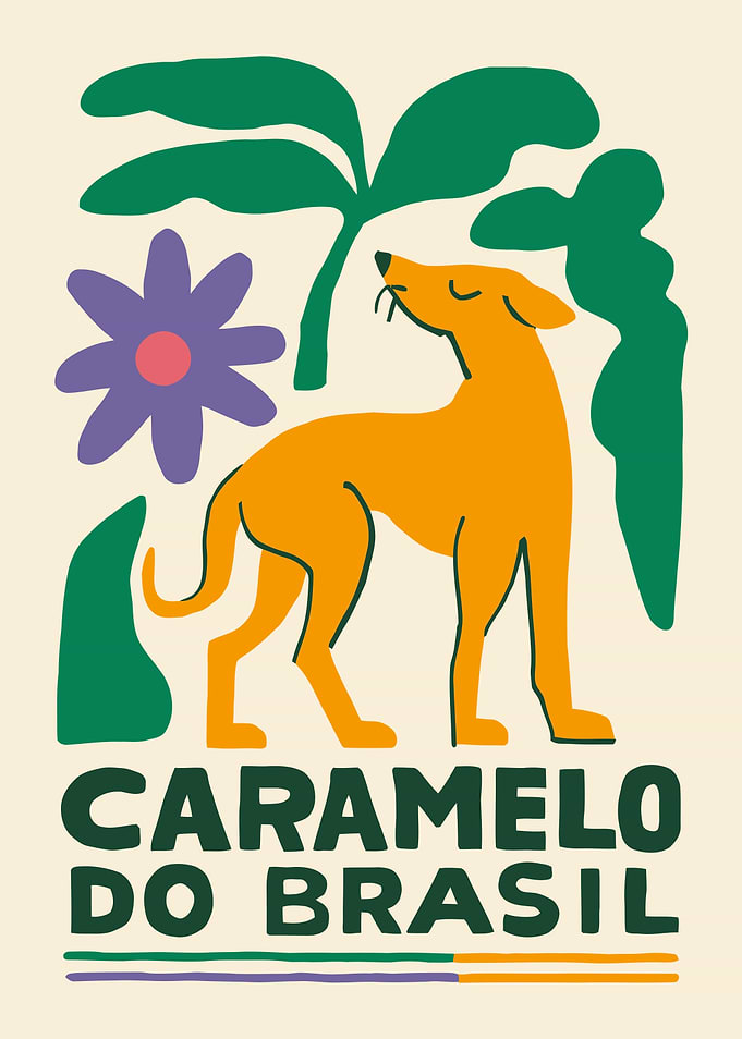 Caramelo do Brasil Dog Poster