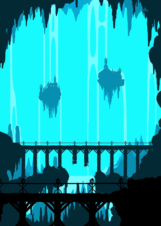 Waterfall cave city