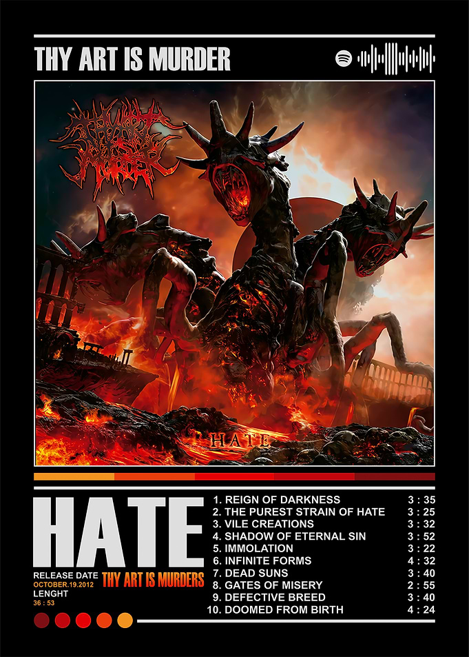 Thy Art Is Murder - Hate Album
