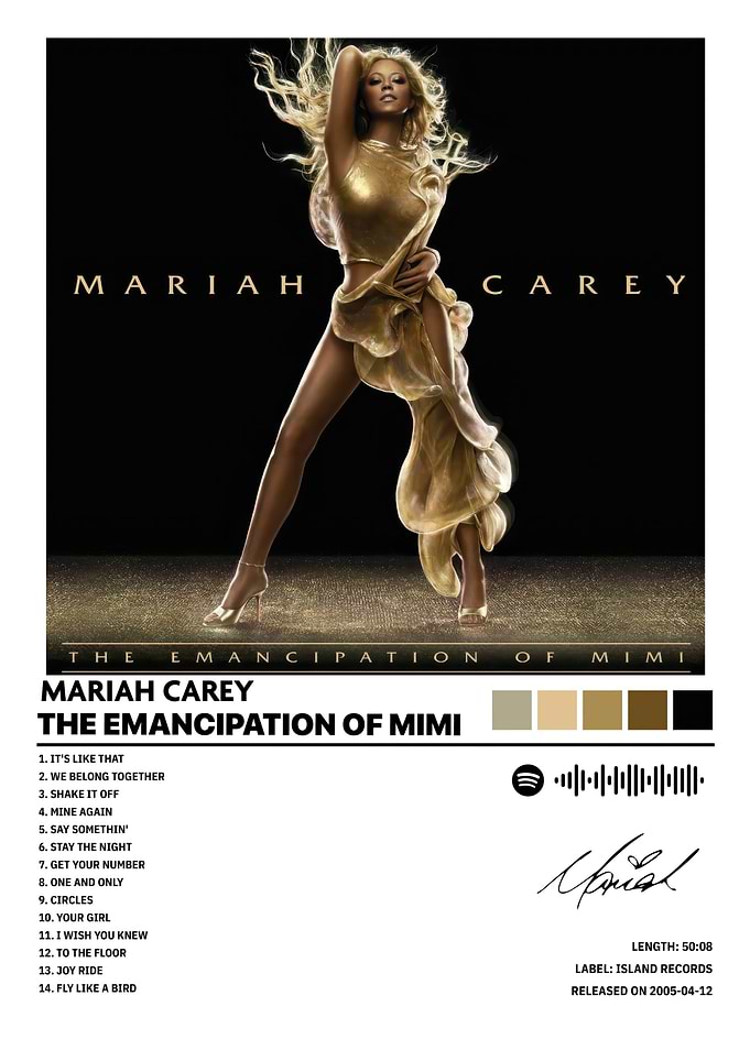 Mariah Carey - The Emancipation of Mimi album cover poster