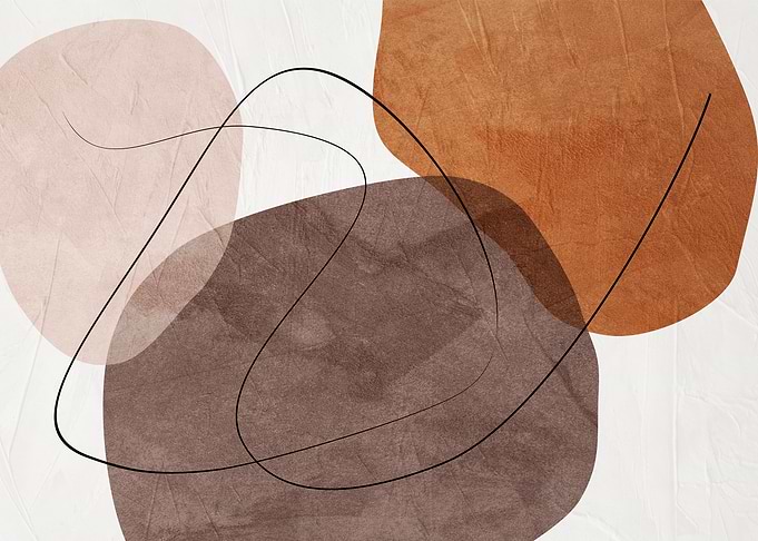 Abstract Shapes with Line Art