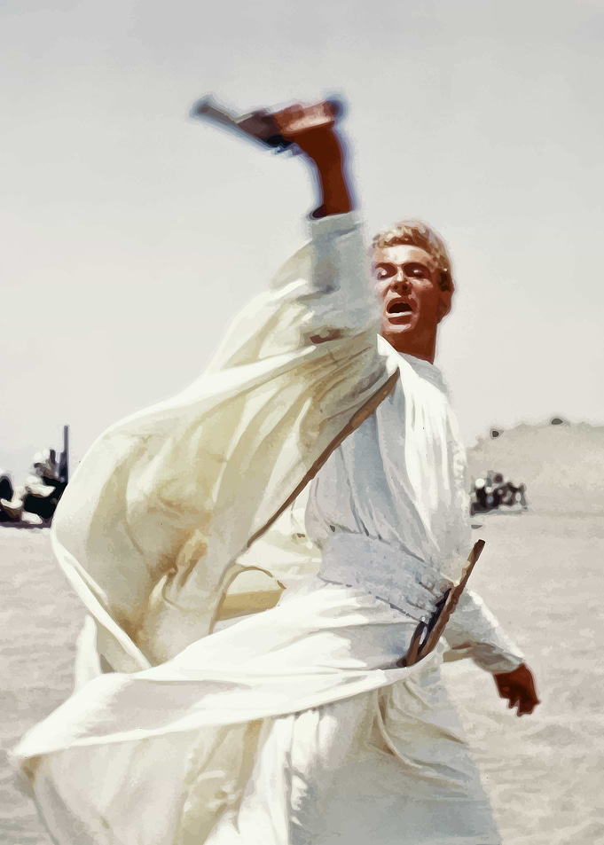 Lawrence of Arabia with Gun 1962