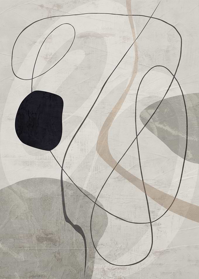 Abstract Shapes and Lines Art