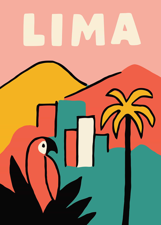 Lima Travel Poster