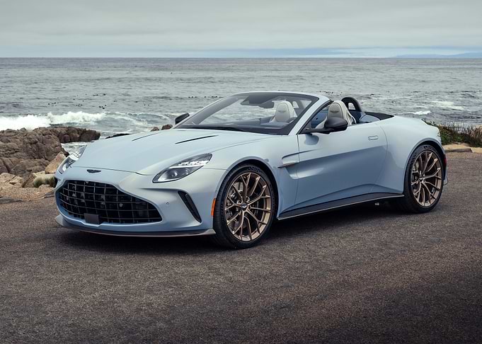 aston martin dbr22 convertible by the sea