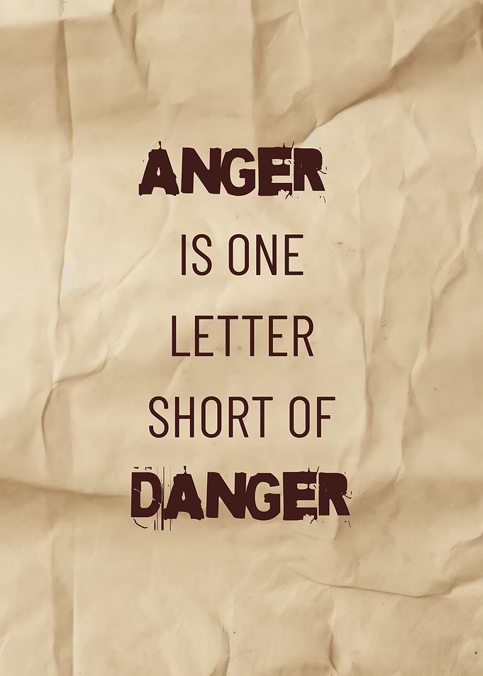 Anger and Danger Text Art