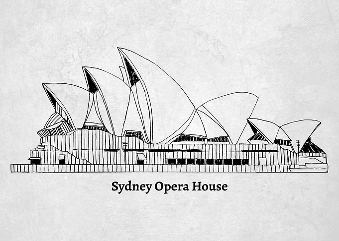 Sketch of Sydney Opera House