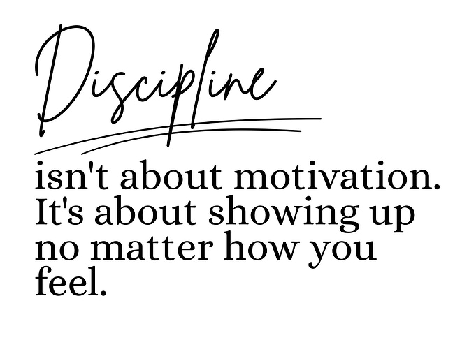 Discipline Motivational Quote
