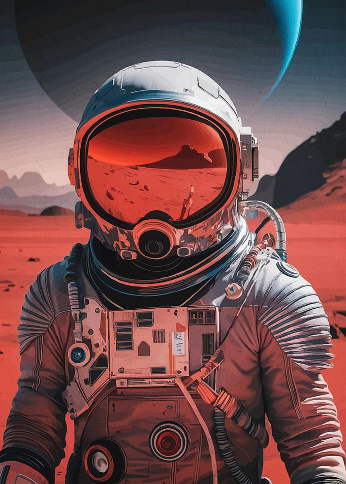 Astronaut Mars Red Planet