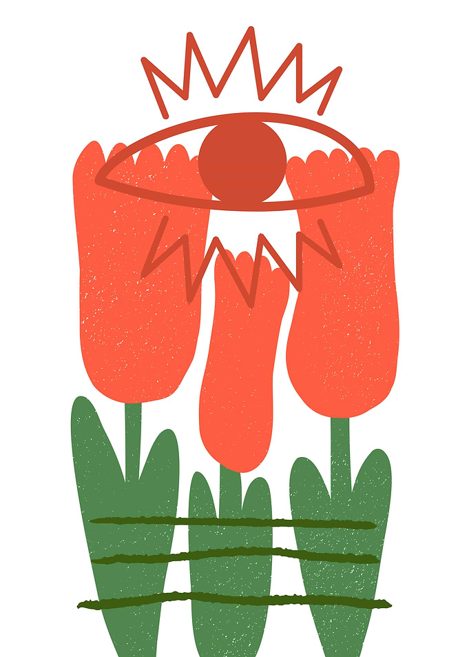 Floral Eye Illustration