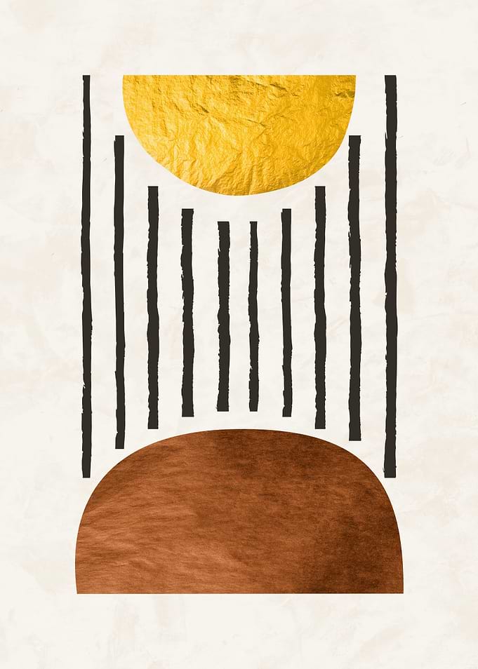 Abstract Geometric Shapes Art Print