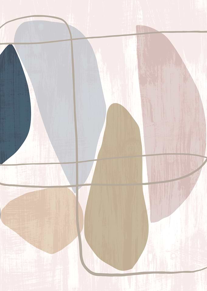 Abstract Shapes in Pastel Hues