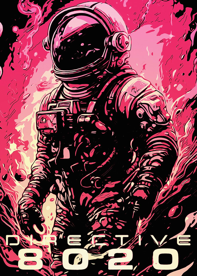 Directive 8020 Astronaut in Pink Flames