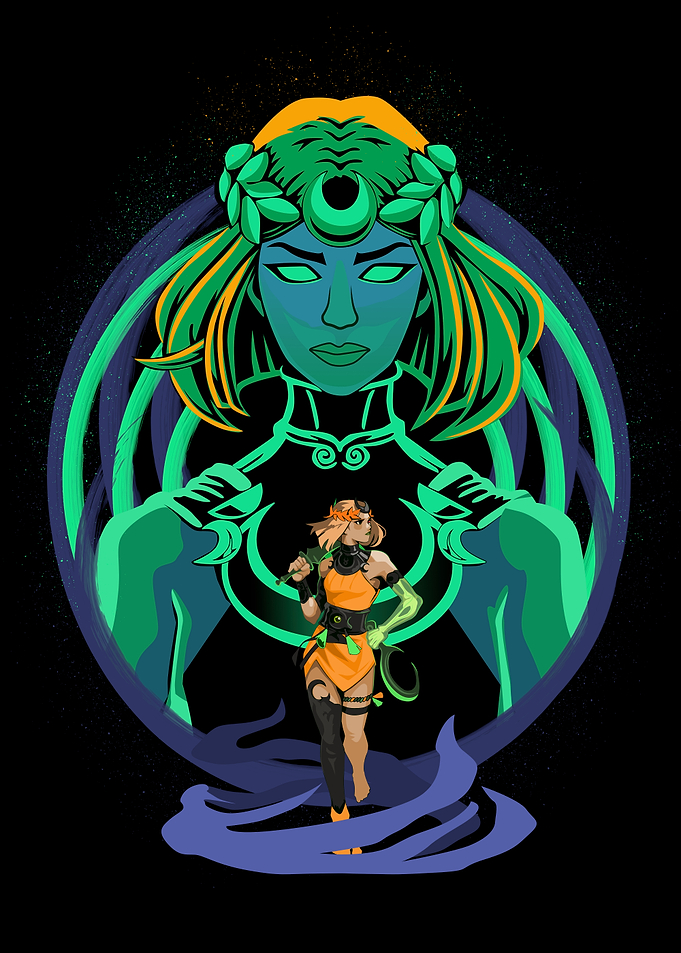 Hades Game Character Illustration
