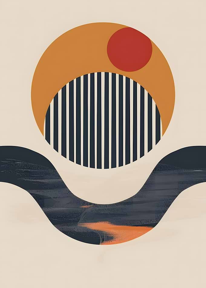 Abstract Geometric Shapes Art