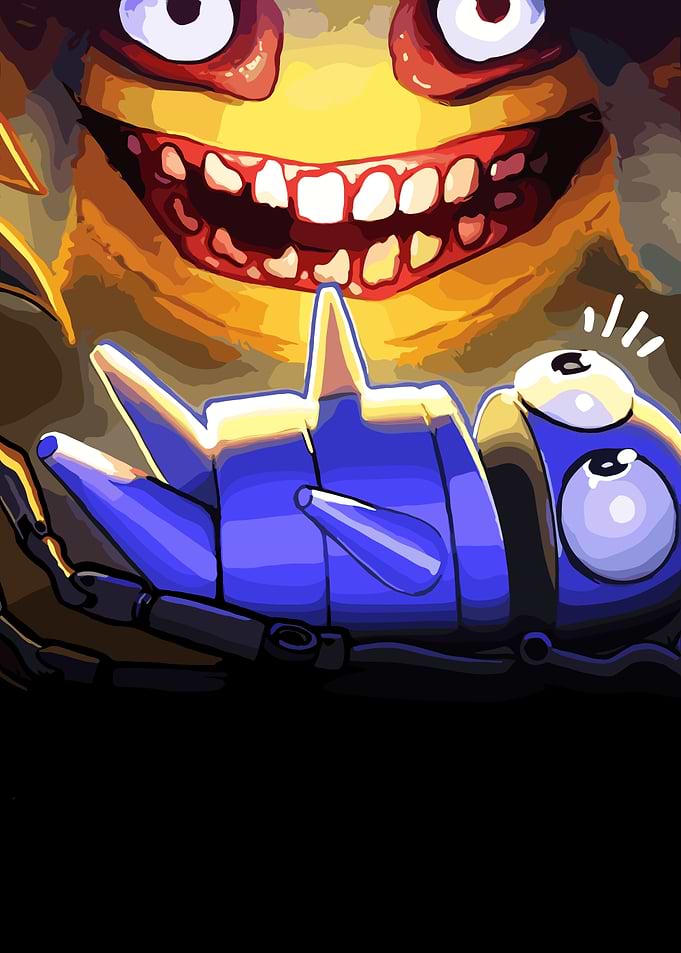 Monster and Robot Digital Art
