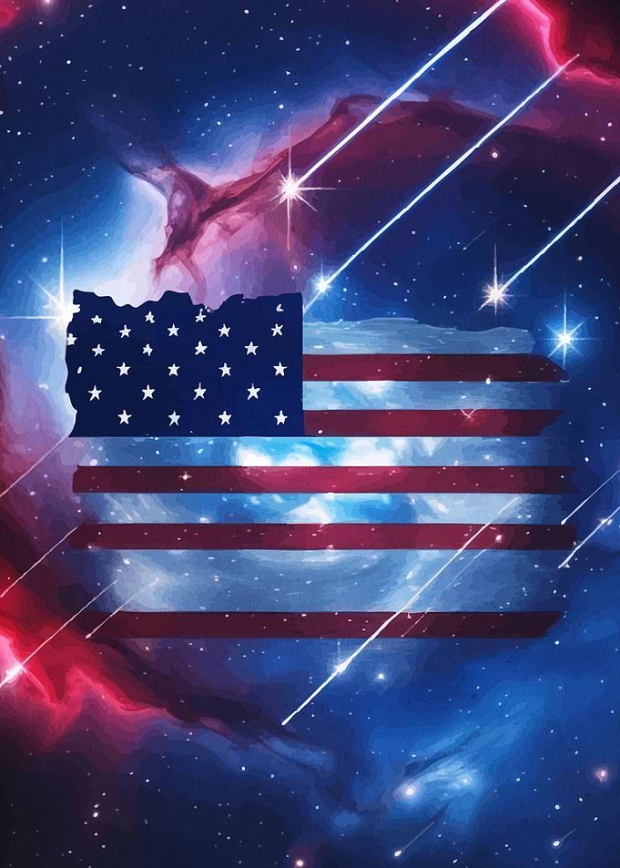 American Flag Space