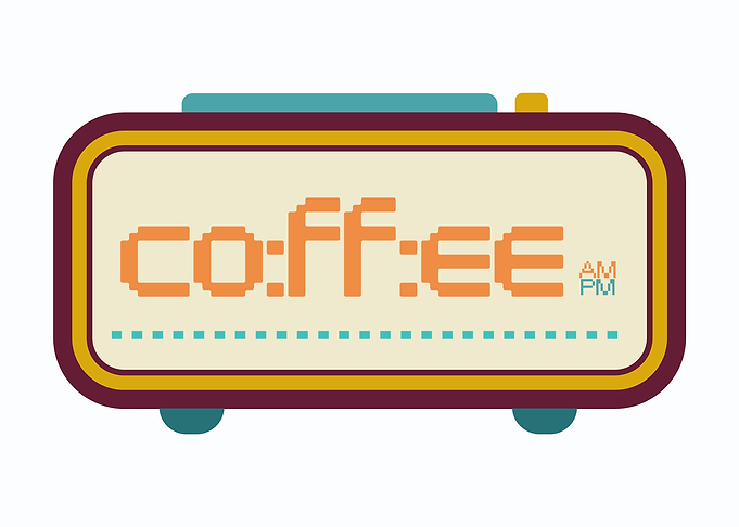 Coffee Time Retro Alarm Clock