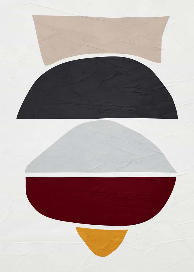 Abstract Geometric Shapes on Textured Background