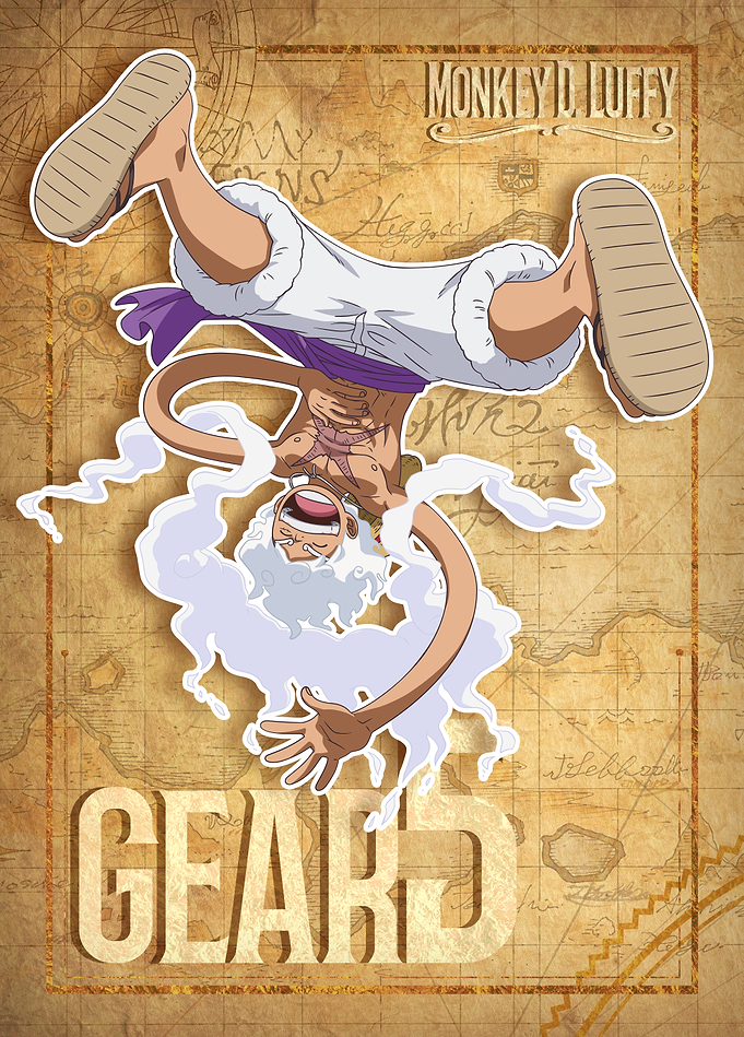 Gear 5 Luffy: Upside down!
