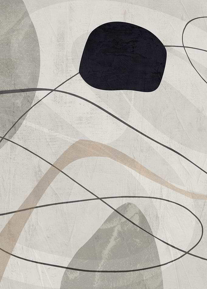 Abstract Shapes and Lines Art