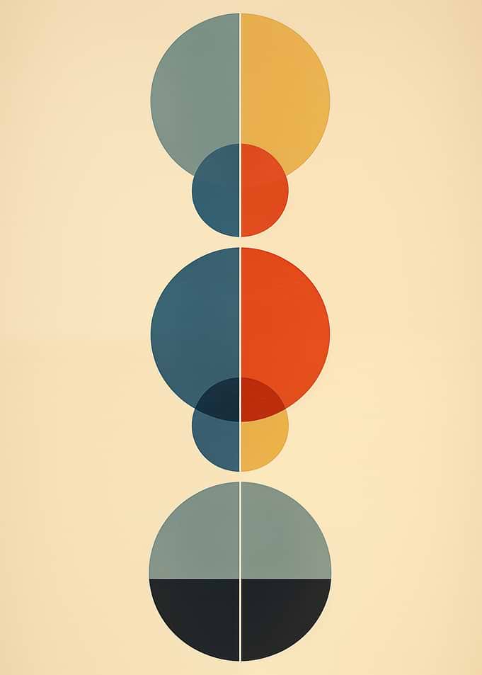 Vintage Circles Composition