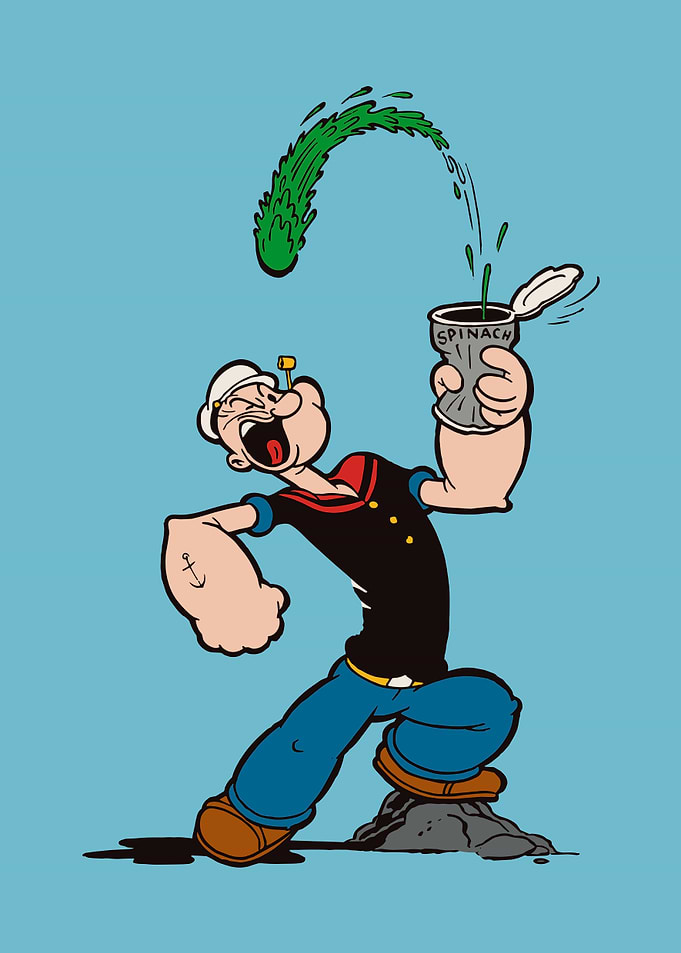 Popeye Spinach Power